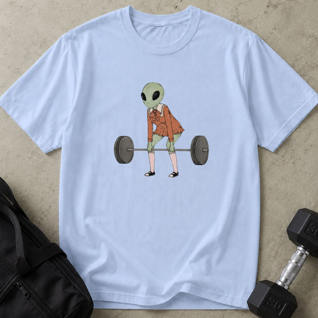 Alien deadlifting Tee