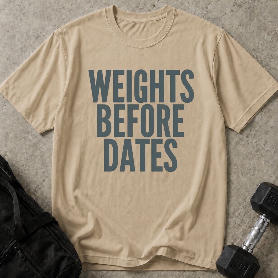 Weights Before Dates Tee