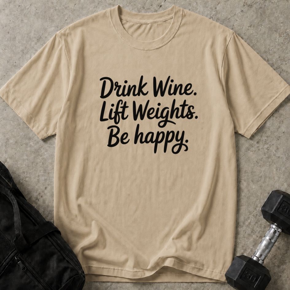 Wine Weights Happy Tee