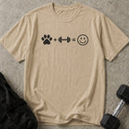 Dogs + Gym = Happy T-shirt