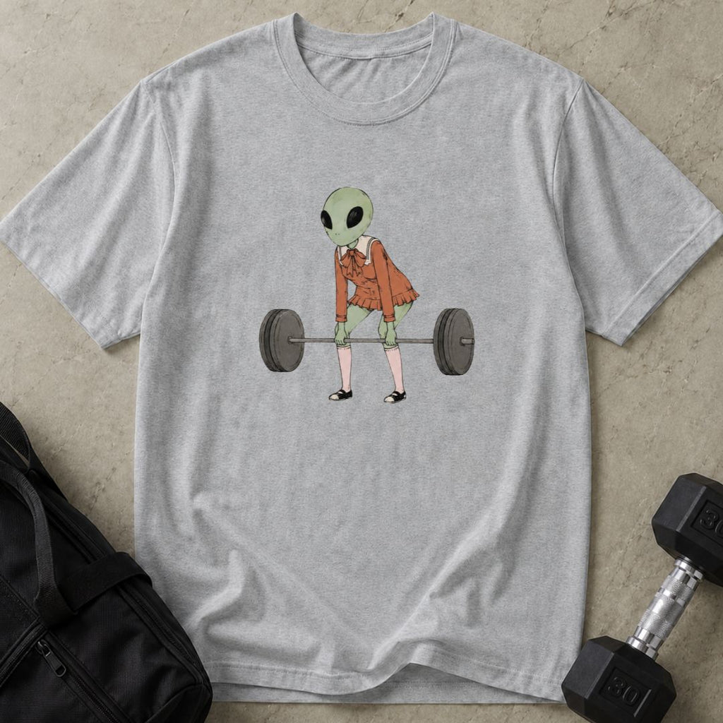 Alien deadlifting Tee