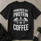 Powered By Protein & Coffee Tee