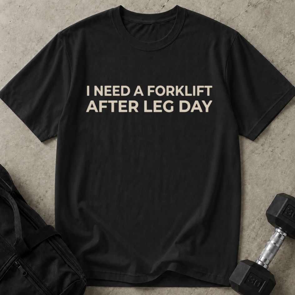 Forklift After Leg Day Tee
