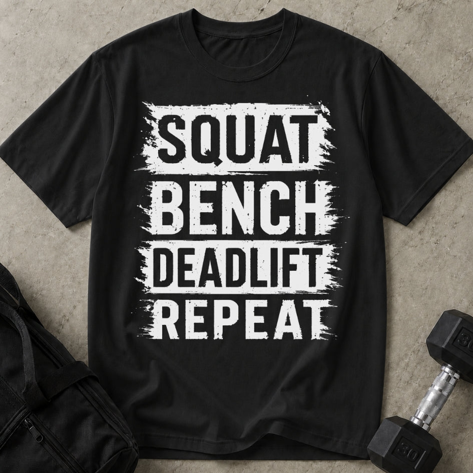 Squat Bench Deadlift Repeat T-shirt