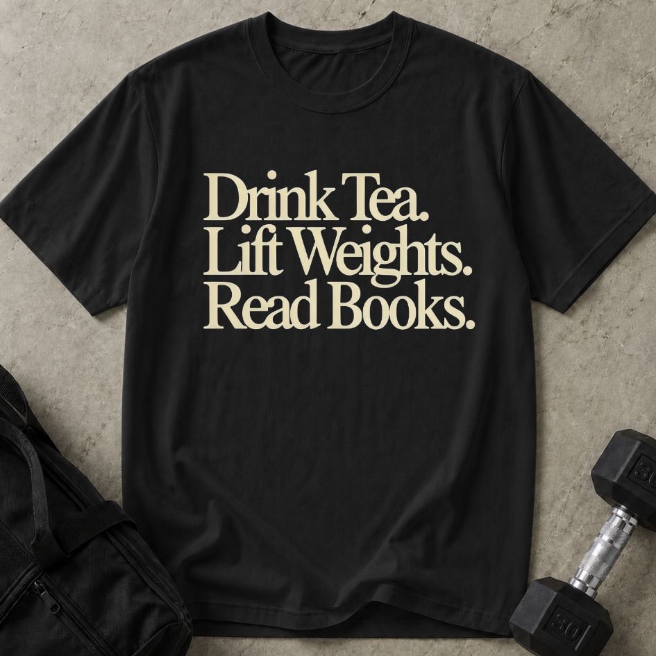Tea, Weights & Books Tee