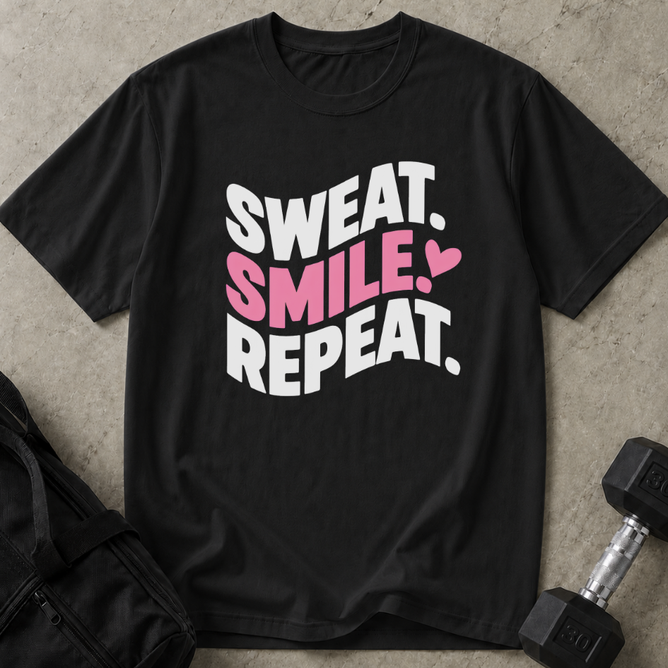 Sweat Smile Repeat Tee
