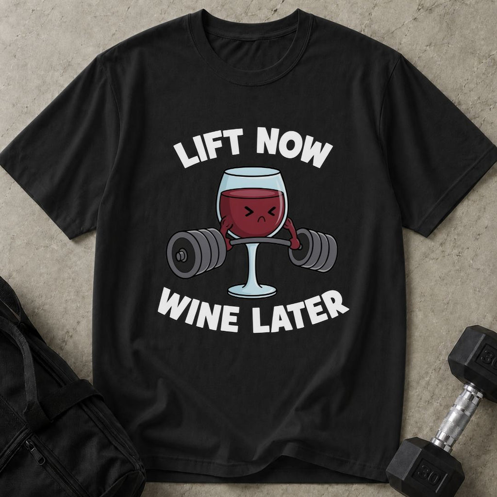 Lift Now Wine Later Graphic Tee