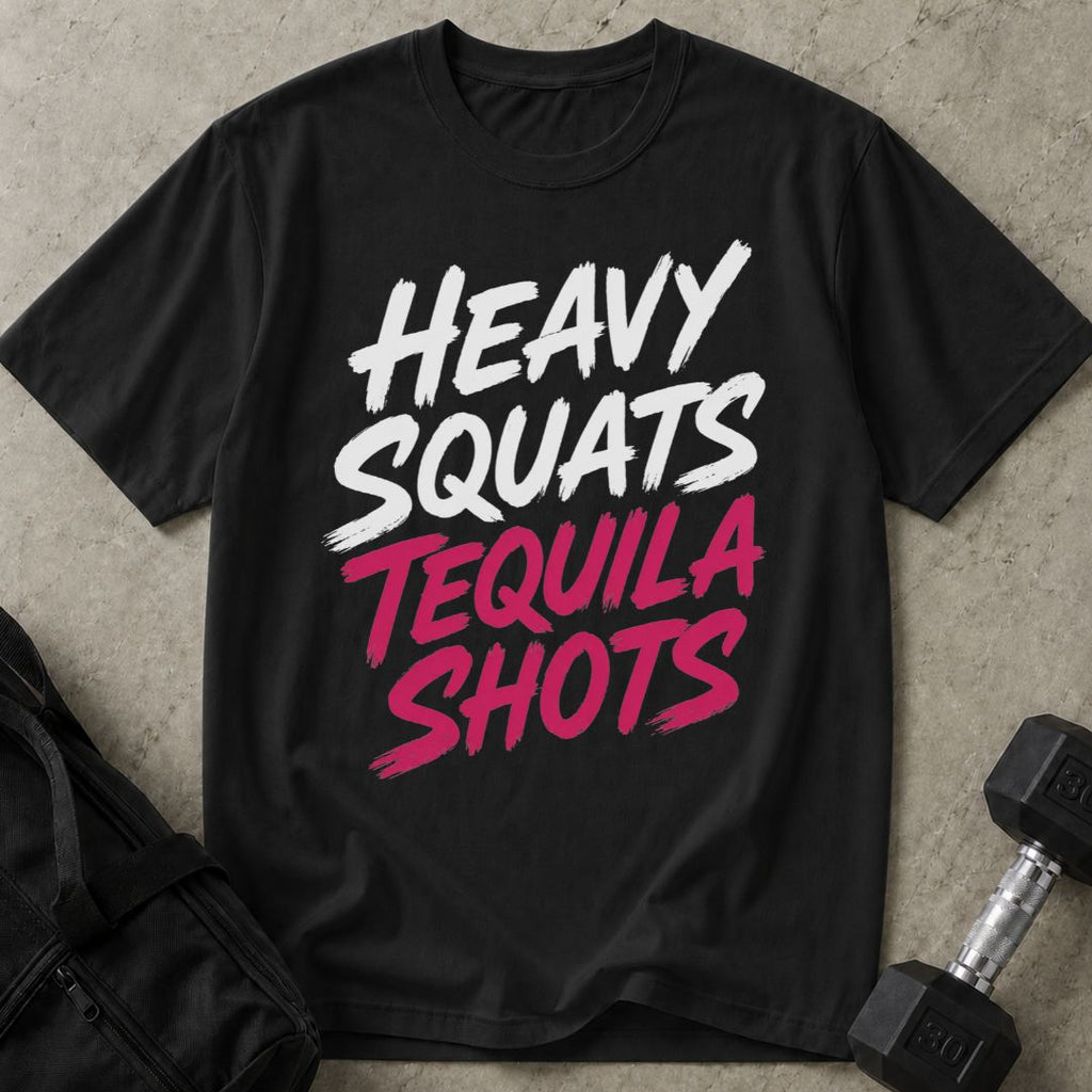 Heavy Squats Tequila Shots Tee