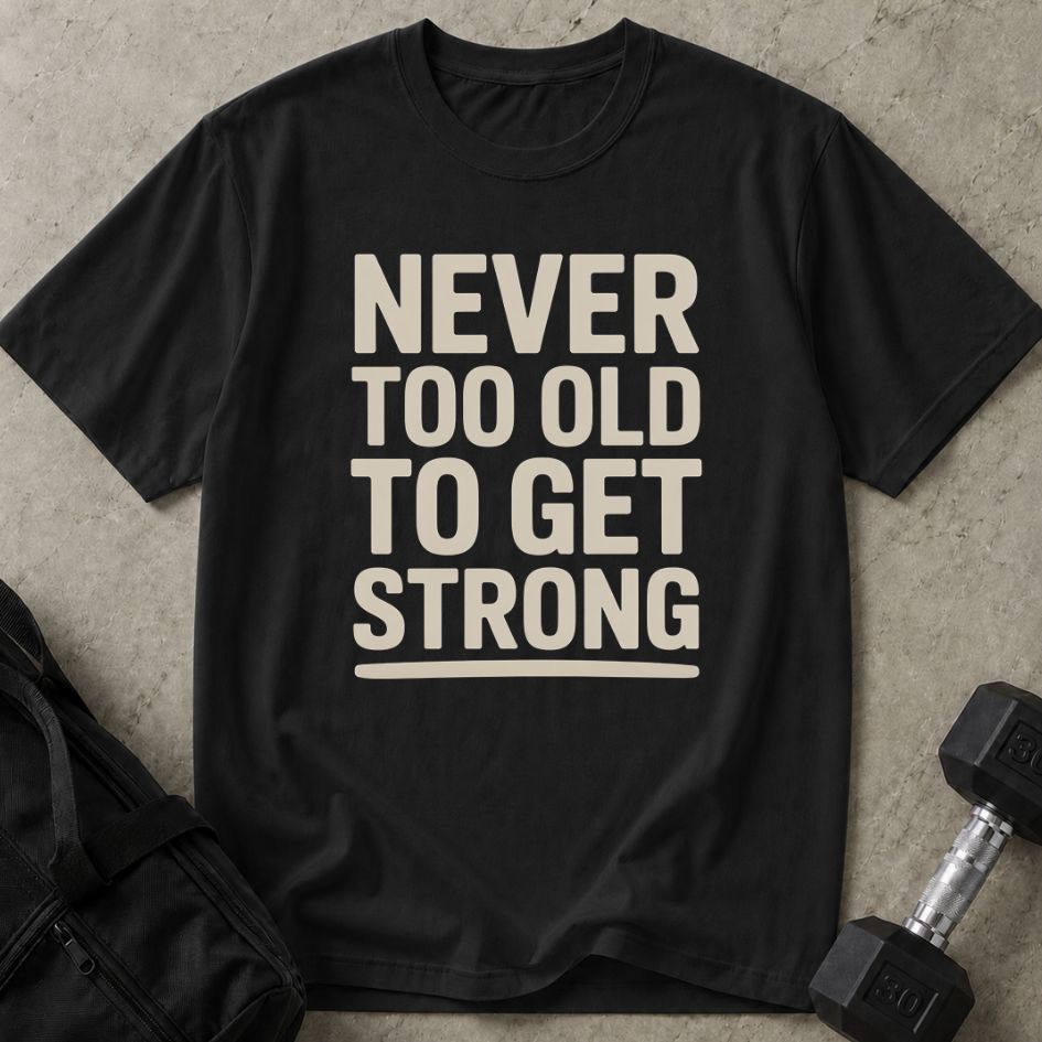 Never Too Old To Get Strong Tee