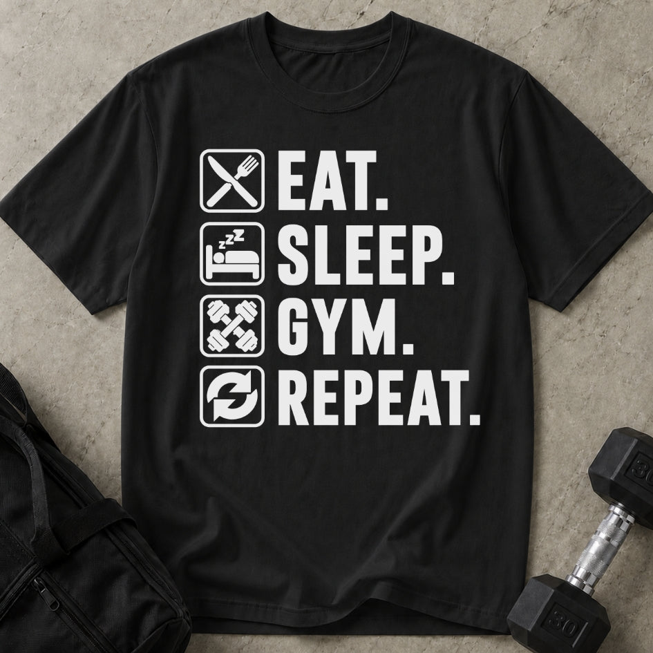 Eat, Sleep, Gym, Repeat T-shirt