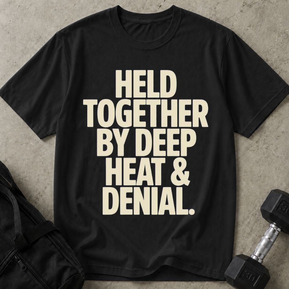 Held Together By Deep Heat Tee