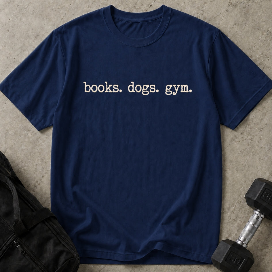 Books Dogs Gym T-shirt