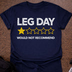 Leg Day 1-star T-shirt