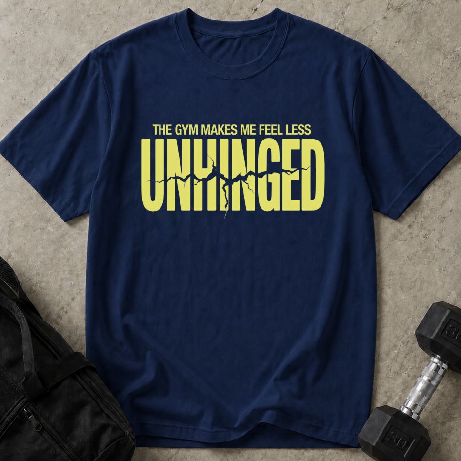 Less Unhinged Gym Tee