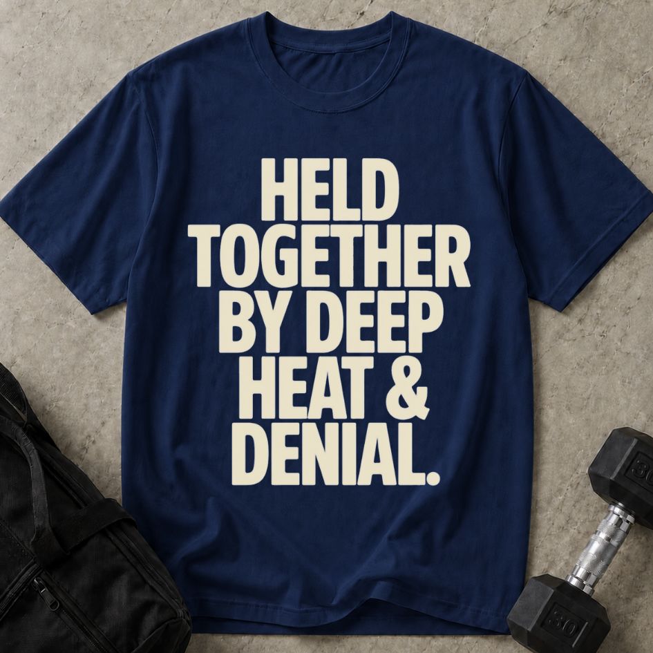 Held Together By Deep Heat Tee