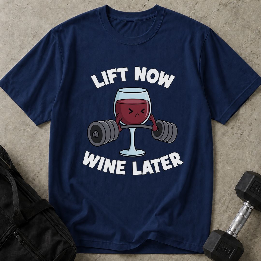 Lift Now Wine Later Graphic Tee