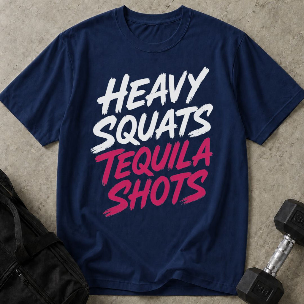 Heavy Squats Tequila Shots Tee