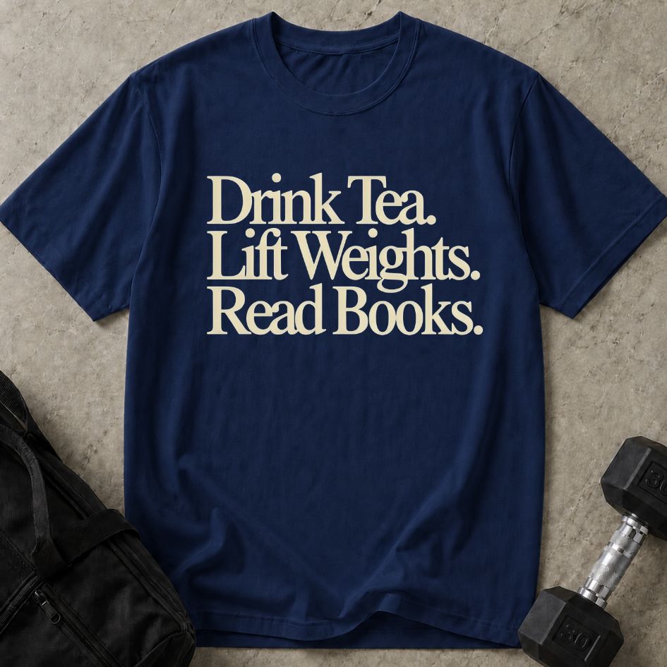 Tea, Weights & Books Tee