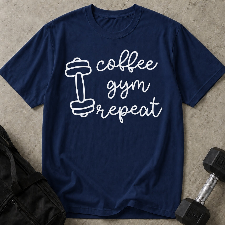 Coffee Gym Repeat T-shirt