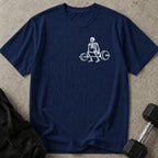 Skeleton Deadlifting Graphic T-shirt