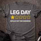 Leg Day 1-star T-shirt