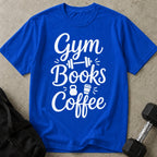 Gym Books Coffee T-shirt