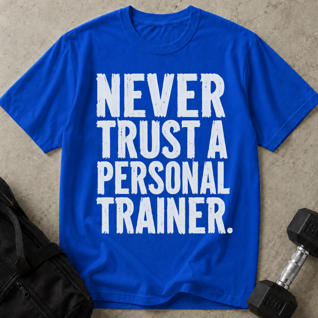 Never Trust A Personal Trainer T-shirt