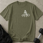 Skeleton Deadlifting Graphic T-shirt