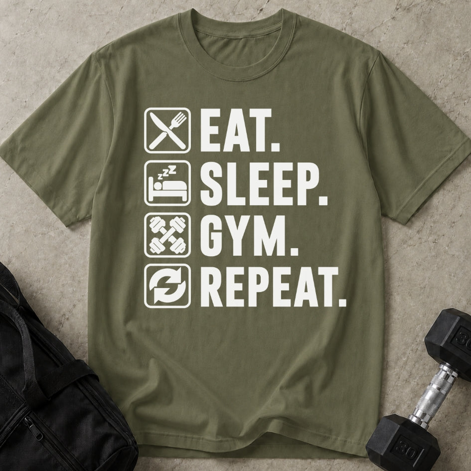 Eat, Sleep, Gym, Repeat T-shirt