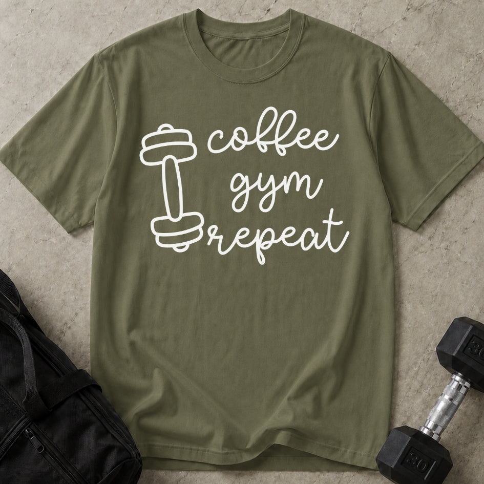 Coffee Gym Repeat T-shirt