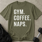 Gym Coffee Naps T-shirt