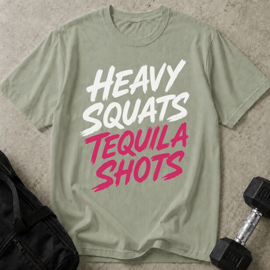 Heavy Squats Tequila Shots Tee
