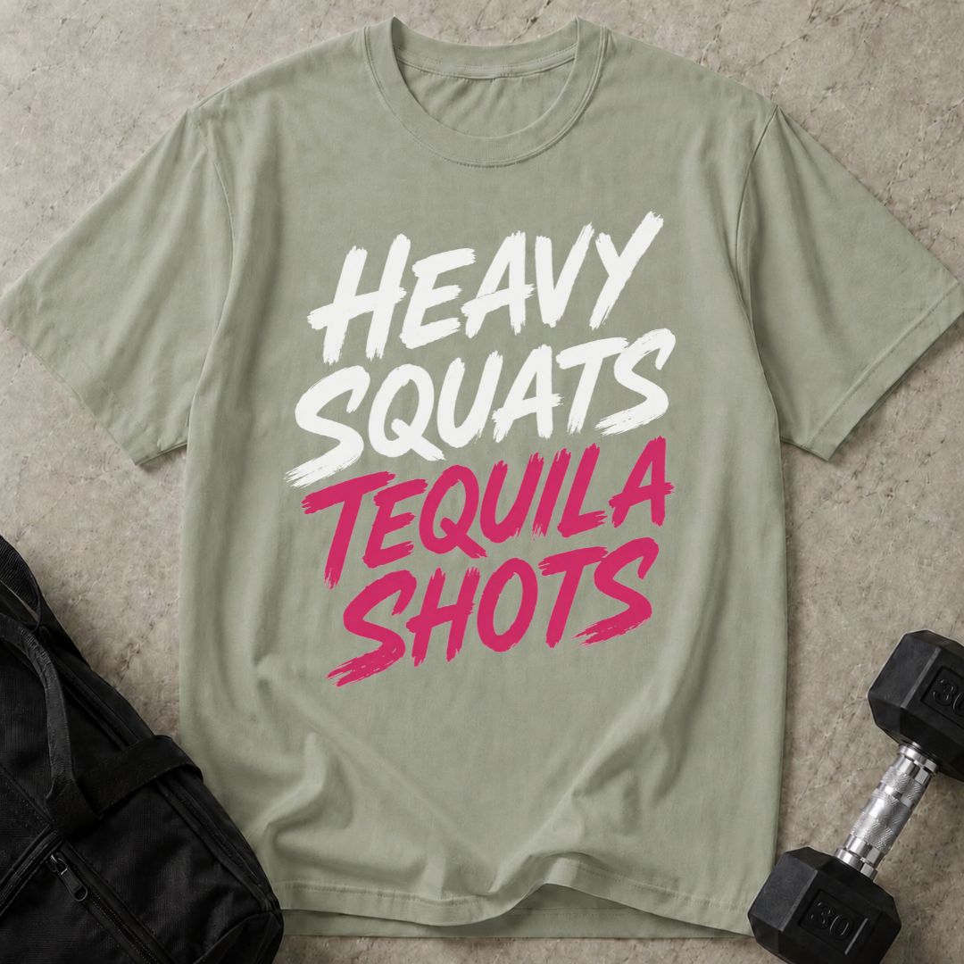 Heavy Squats Tequila Shots Tee
