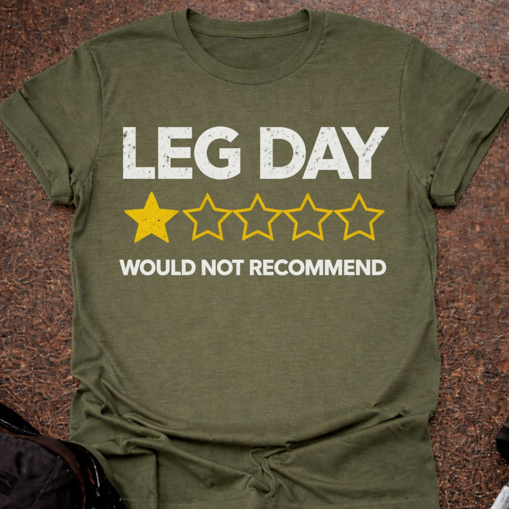 Leg Day 1-star T-shirt