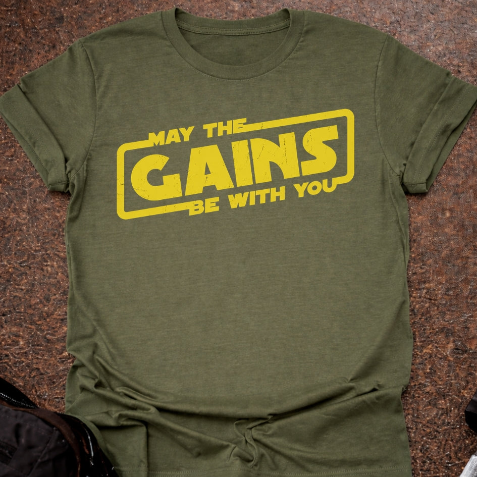 May The Gains Be With You T-shirt