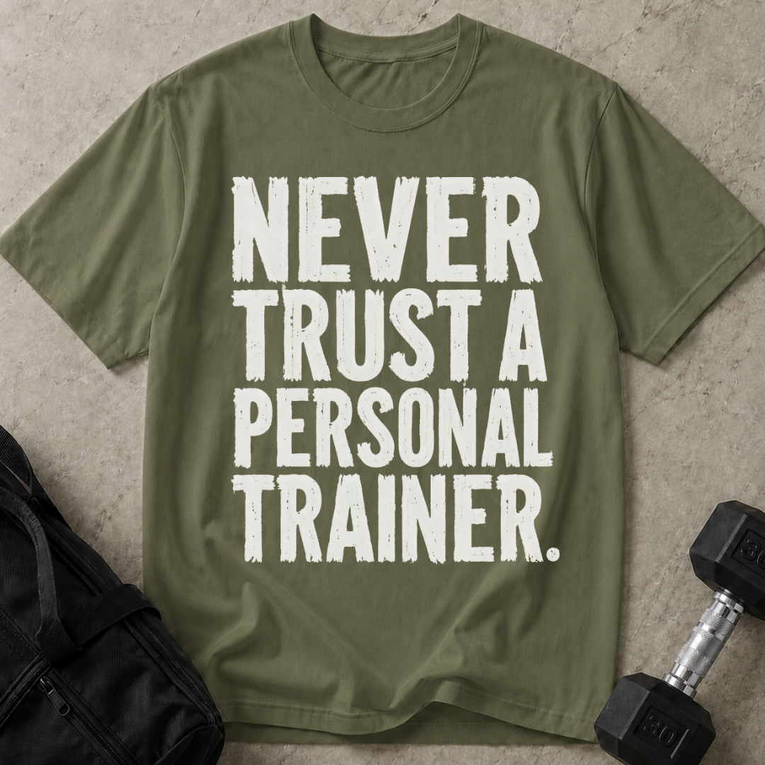 Never Trust A Personal Trainer T-shirt