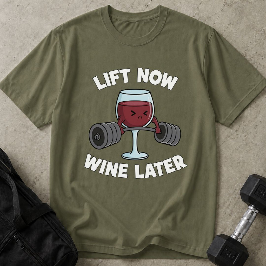 Lift Now Wine Later Graphic Tee