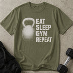 Eat Sleep Gym Repeat T-shirt