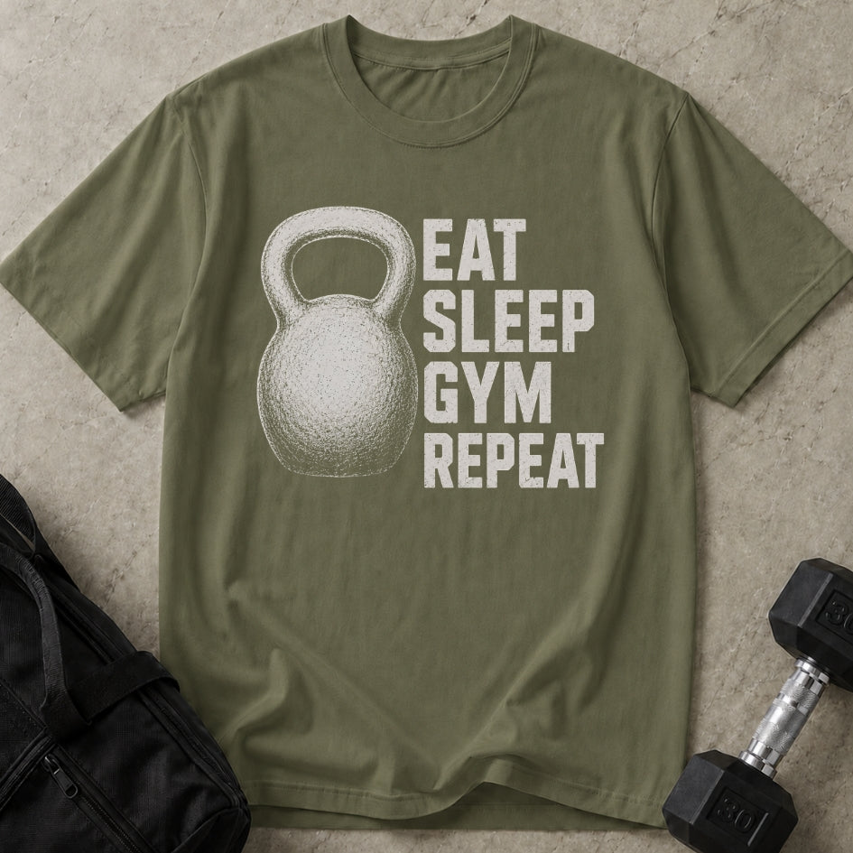 Eat Sleep Gym Repeat T-shirt