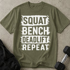 Squat Bench Deadlift Repeat T-shirt