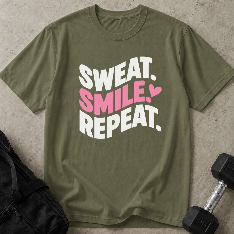 Sweat Smile Repeat Tee