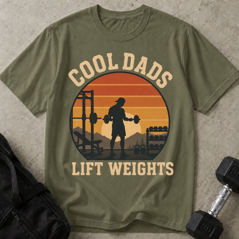 Cool Dads Lift Weights T-shirt