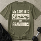 Cardio Chasing Grandkids Tee