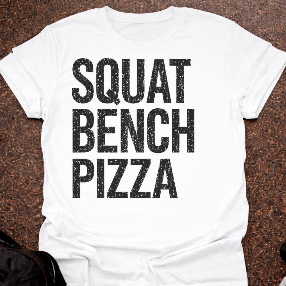 Squat Bench Pizza T-shirt