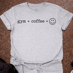 Gym + Coffee = Happy T-shirt