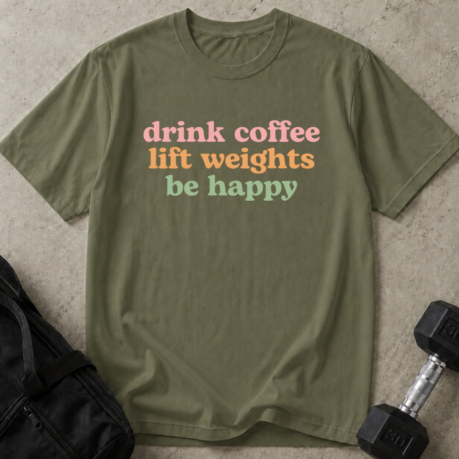 Coffee Weights Happy Tee