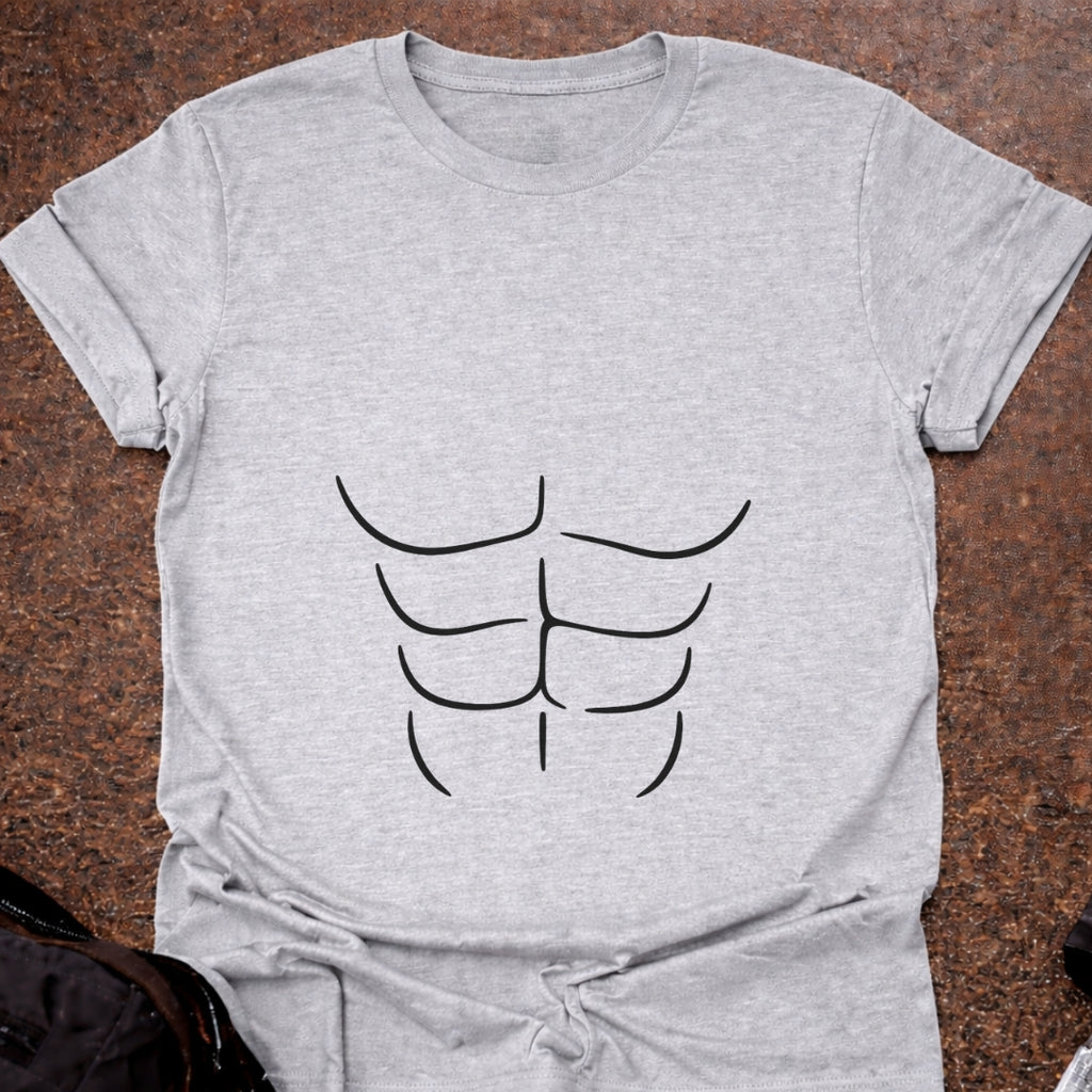 Funny Abs Outline T-shirt