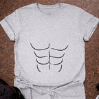 Funny Abs Outline T-shirt