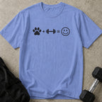 Dogs + Gym = Happy T-shirt
