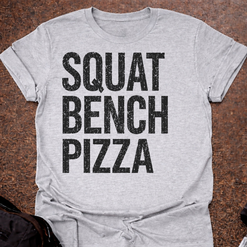 Squat Bench Pizza T-shirt